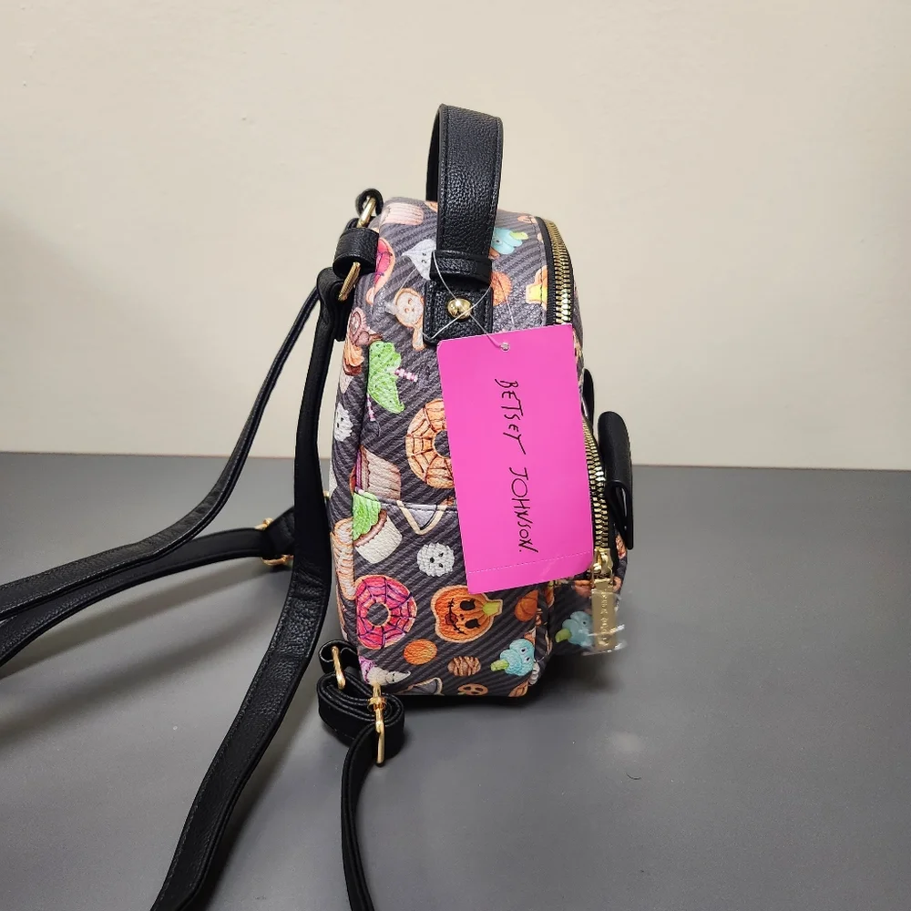 Betsey Johnson Sweets Dog XOBAYBEE Halloween Mini Backpack Purse New - Picture 7 of 8